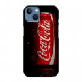 Дизайнерский силиконовый чехол для Iphone 13 Coca-cola