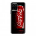 Дизайнерский силиконовый чехол для Vivo Y33s Coca-cola