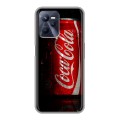 Дизайнерский силиконовый с усиленными углами чехол для Realme C35 Coca-cola