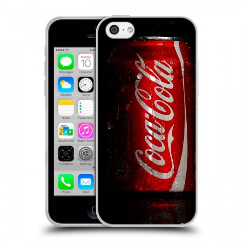 Дизайнерский пластиковый чехол для Iphone 5c Coca-cola