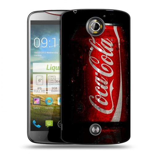 Дизайнерский пластиковый чехол для Acer Liquid S2 Coca-cola