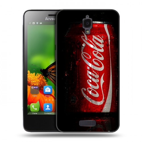 Дизайнерский пластиковый чехол для Lenovo S660 Coca-cola