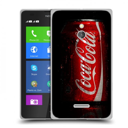 Дизайнерский силиконовый чехол для Nokia XL Coca-cola