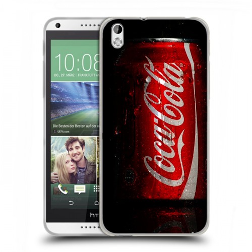 Дизайнерский пластиковый чехол для HTC Desire 816 Coca-cola