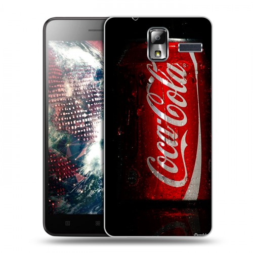 Дизайнерский силиконовый чехол для Lenovo S580 Ideaphone Coca-cola