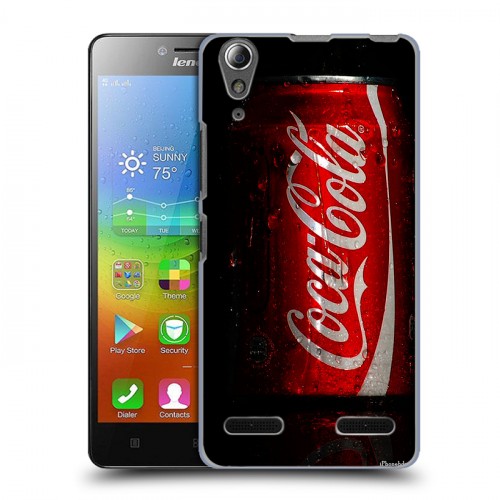 Дизайнерский пластиковый чехол для Lenovo A6000 Coca-cola