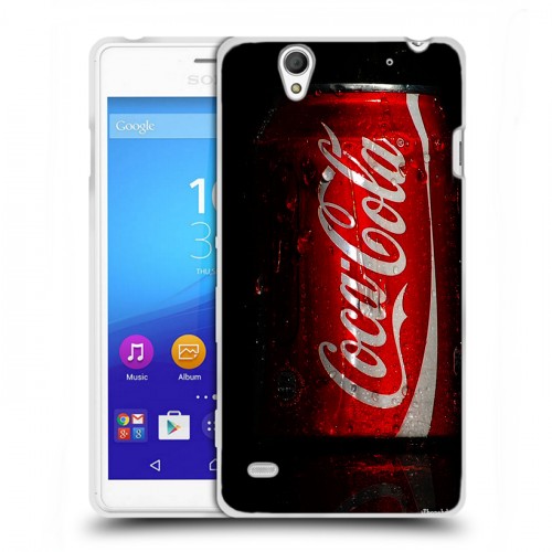 Дизайнерский пластиковый чехол для Sony Xperia C4 Coca-cola