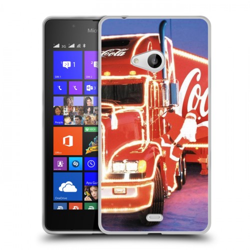 Дизайнерский пластиковый чехол для Microsoft Lumia 540 Coca-cola