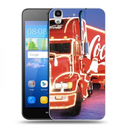 Дизайнерский пластиковый чехол для Huawei Y6 Coca-cola