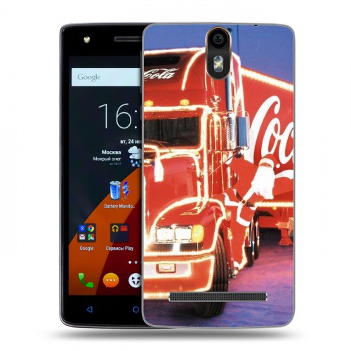 Дизайнерский силиконовый чехол для Wileyfox Storm Coca-cola