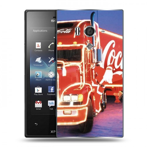 Дизайнерский пластиковый чехол для Sony Xperia acro S Coca-cola