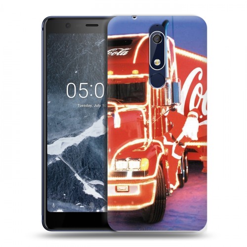 Дизайнерский пластиковый чехол для Nokia 5.1 Coca-cola