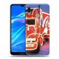 Дизайнерский пластиковый чехол для Huawei Y6 (2019) Coca-cola