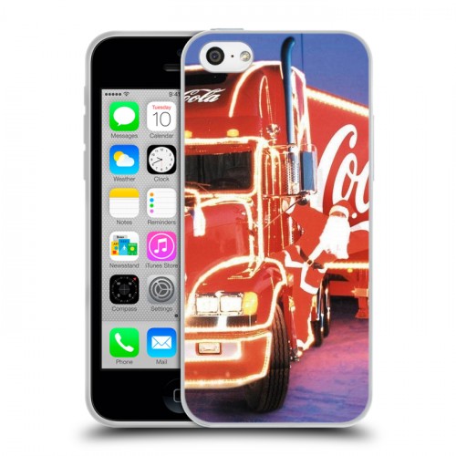 Дизайнерский пластиковый чехол для Iphone 5c Coca-cola