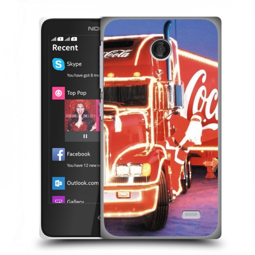 Дизайнерский пластиковый чехол для Nokia X Coca-cola