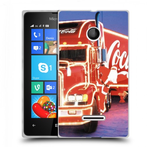 Дизайнерский пластиковый чехол для Microsoft Lumia 435 Coca-cola