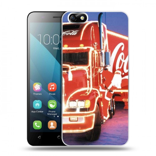 Дизайнерский пластиковый чехол для Huawei Honor 4X Coca-cola