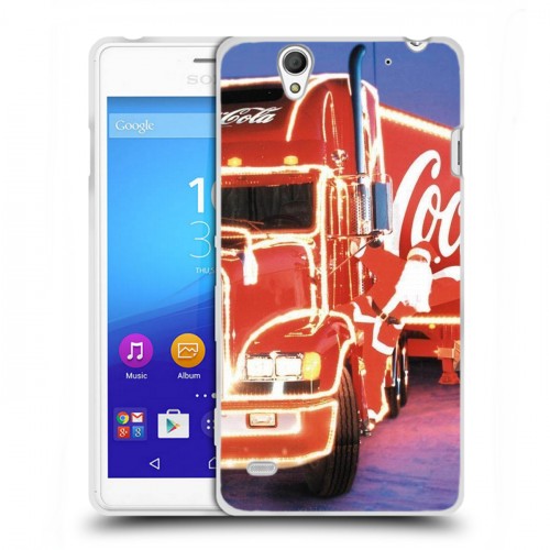 Дизайнерский пластиковый чехол для Sony Xperia C4 Coca-cola