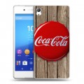 Дизайнерский пластиковый чехол для Sony Xperia Z3+ Coca-cola