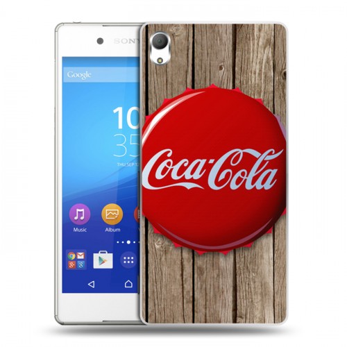 Дизайнерский пластиковый чехол для Sony Xperia Z3+ Coca-cola