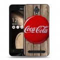 Дизайнерский пластиковый чехол для ASUS Zenfone Go Coca-cola