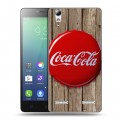 Дизайнерский силиконовый чехол для Lenovo A6010 Coca-cola