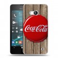 Дизайнерский пластиковый чехол для Microsoft Lumia 550 Coca-cola