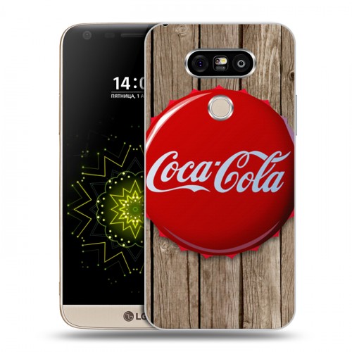 Дизайнерский пластиковый чехол для LG G5 Coca-cola