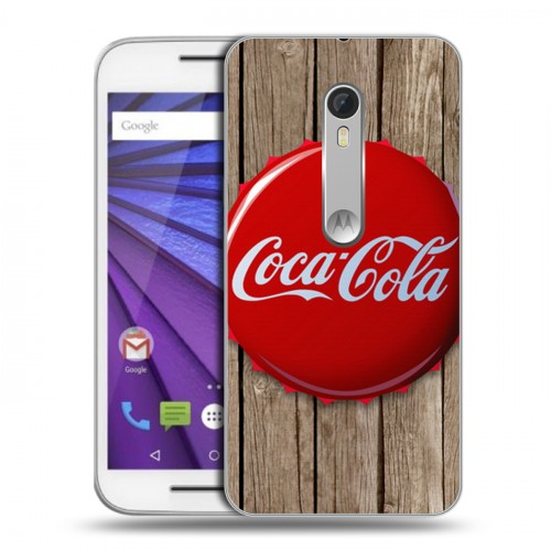 Дизайнерский пластиковый чехол для Lenovo Moto G Coca-cola