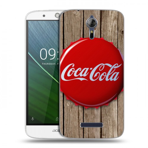 Дизайнерский силиконовый чехол для Acer Liquid Zest Plus Coca-cola