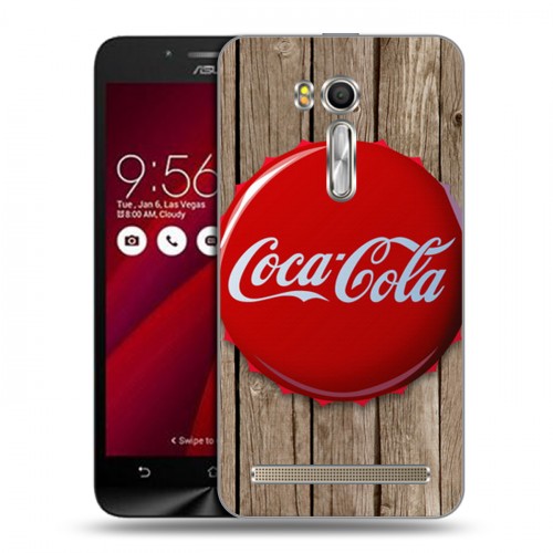 Дизайнерский силиконовый чехол для ASUS Zenfone Go 5.5 Coca-cola