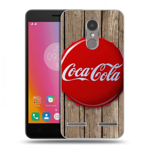 Дизайнерский пластиковый чехол для Lenovo K6 Coca-cola