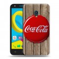 Дизайнерский пластиковый чехол для Alcatel U5 Coca-cola