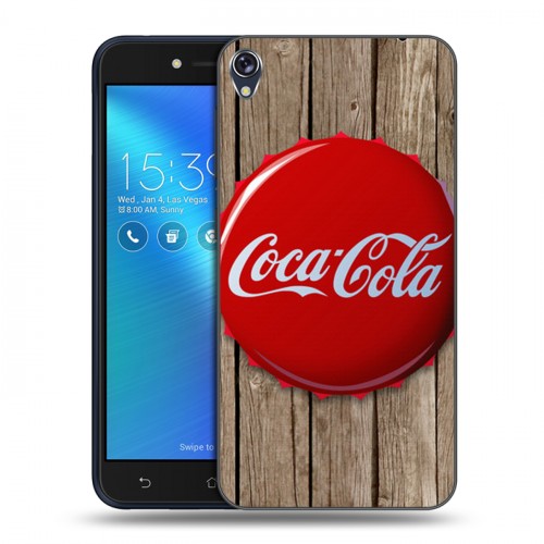 Дизайнерский силиконовый чехол для Asus ZenFone Live Coca-cola