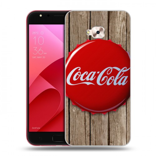 Дизайнерский пластиковый чехол для ASUS ZenFone 4 Selfie Pro Coca-cola