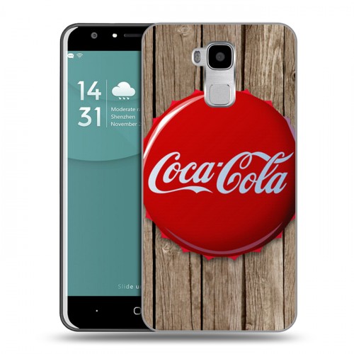 Дизайнерский пластиковый чехол для Doogee Y6 Coca-cola