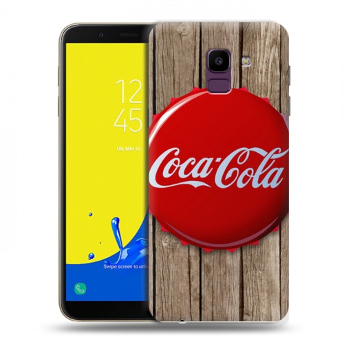 Дизайнерский пластиковый чехол для Samsung Galaxy J6 Coca-cola