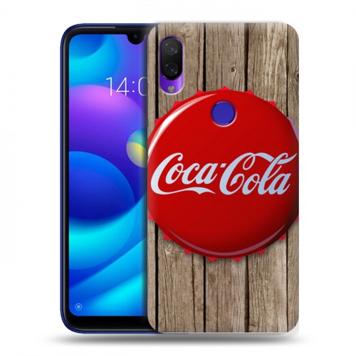 Дизайнерский пластиковый чехол для Xiaomi Mi Play Coca-cola