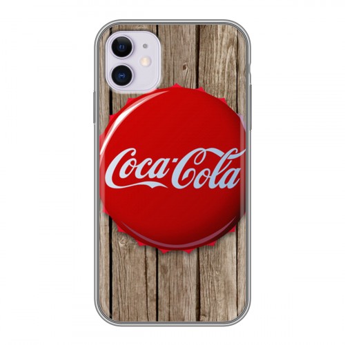 Дизайнерский силиконовый чехол для Iphone 11 Coca-cola