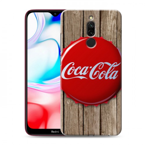 Дизайнерский пластиковый чехол для Xiaomi RedMi 8 Coca-cola
