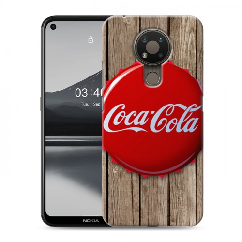 Дизайнерский пластиковый чехол для Nokia 3.4 Coca-cola