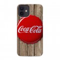 Дизайнерский силиконовый чехол для Iphone 12 Coca-cola