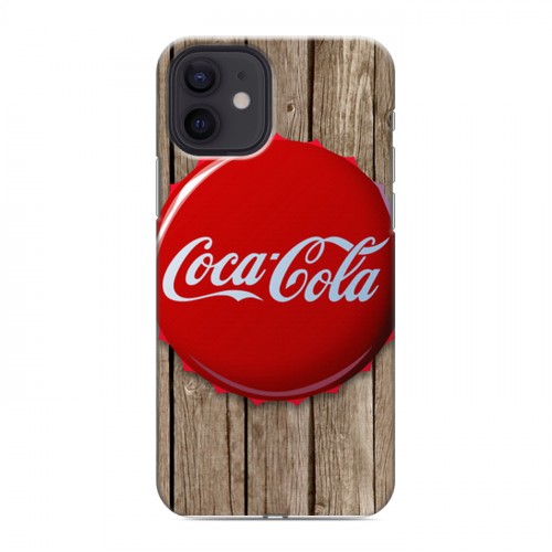 Дизайнерский силиконовый чехол для Iphone 12 Coca-cola