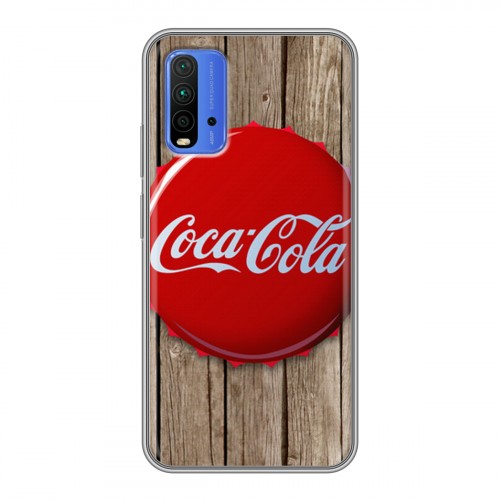 Дизайнерский силиконовый чехол для Xiaomi RedMi 9T Coca-cola