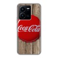 Дизайнерский силиконовый чехол для Vivo Y35 Coca-cola