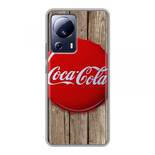 Дизайнерский силиконовый чехол для Xiaomi 13 Lite Coca-cola