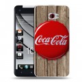 Дизайнерский пластиковый чехол для HTC Butterfly S Coca-cola
