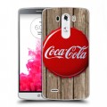 Дизайнерский пластиковый чехол для LG G3 (Dual-LTE) Coca-cola