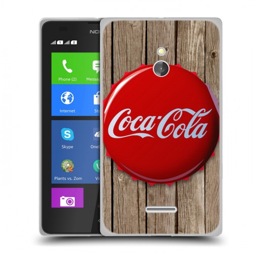 Дизайнерский силиконовый чехол для Nokia XL Coca-cola