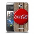 Дизайнерский пластиковый чехол для HTC Desire 616 Coca-cola